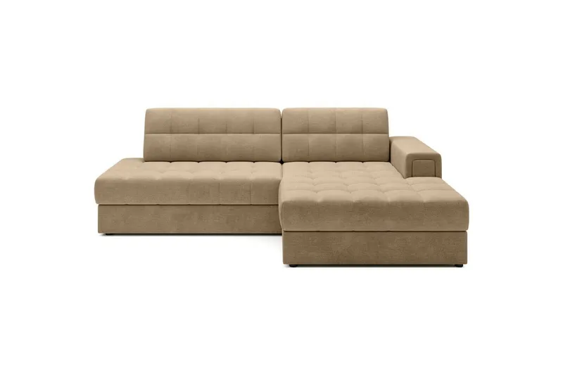 Sektionssoffa Eltap Blezalt 240x150x82 cm - Monolith 09, Mörkbeige, Höger — Monolith 09, Mörkbeige, Höger