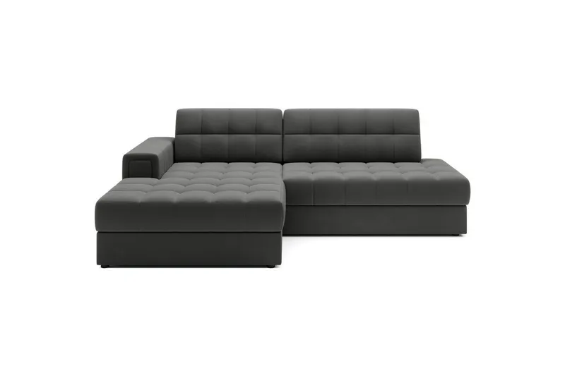 Sektionssoffa Eltap Blezalt 240x150x82 cm - Sola 6, Mörkgrå, Vänster — Sola 6, Mörkgrå, Vänster