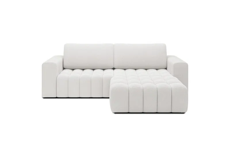 Sektionssoffa Eltap Bonett 250x175x92 cm - Jaffray 01, Vit, Höger — Jaffray 01, Vit, Höger