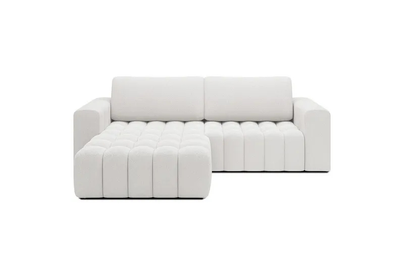 Sektionssoffa Eltap Bonett 250x175x92 cm - Jaffray 01, Vit, Vänster — Jaffray 01, Vit, Vänster
