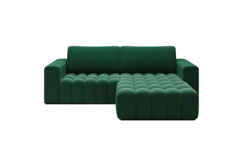 Sektionssoffa Eltap Bonett 250x175x92 cm - Kronos 19, Mörkgrön, Höger — Kronos 19, Mörkgrön, Höger