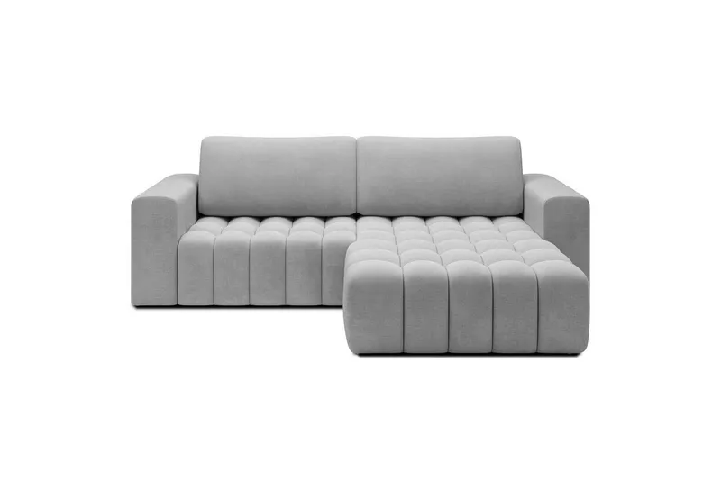 Sektionssoffa Eltap Bonett 250x175x92 cm - Monolith 84, Ljusgrå, Höger — Monolith 84, Ljusgrå, Höger
