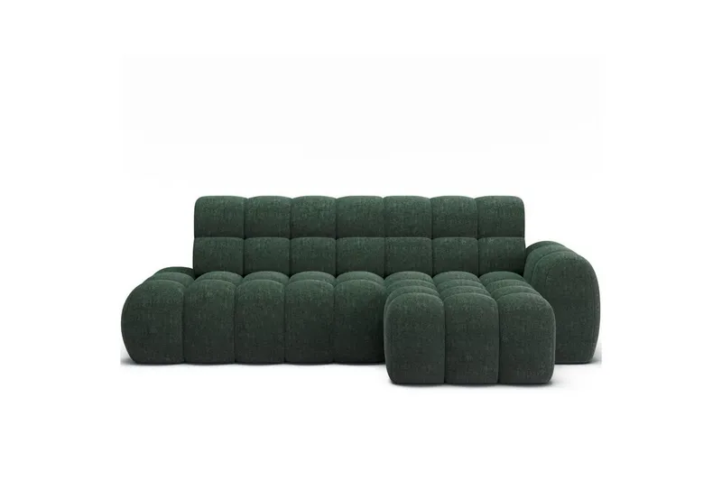 Sektionssoffa Eltap Ceedro 283x165x98 cm - Amore 35, Grön, Höger — Amore 35, Grön, Höger