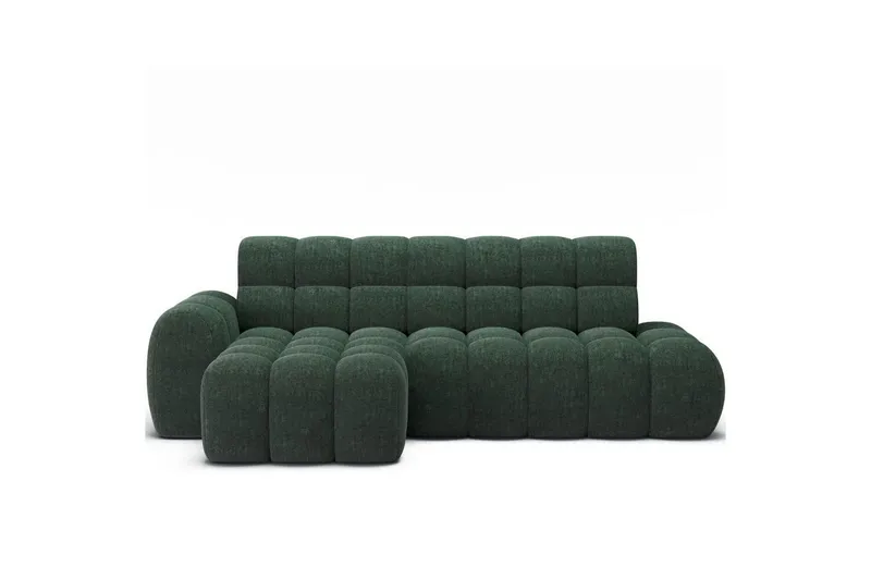Sektionssoffa Eltap Ceedro 283x165x98 cm - Amore 35, Grön, Vänster — Amore 35, Grön, Vänster