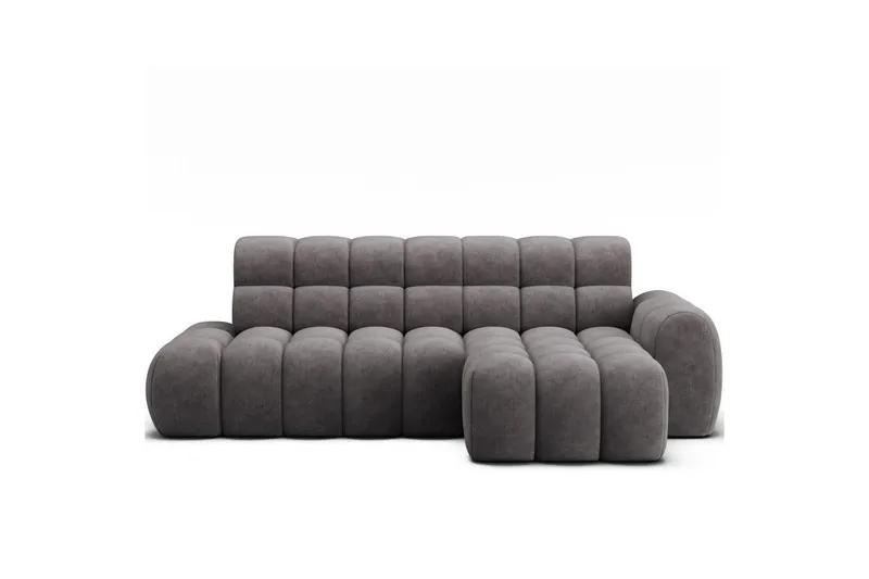 Sektionssoffa Eltap Ceedro 283x165x98 cm - Aura 04, Grå, Höger — Aura 04, Grå, Höger