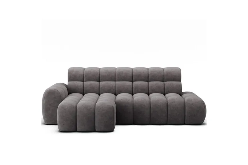 Sektionssoffa Eltap Ceedro 283x165x98 cm - Aura 04, Grå, Vänster — Aura 04, Grå, Vänster