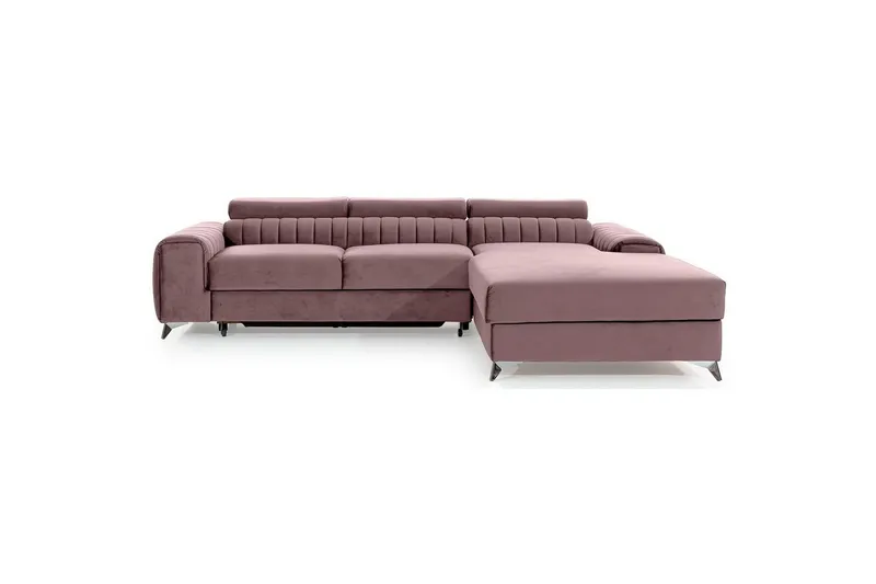 Sektionssoffa Eltap Grayson 278x205x92 cm - Loco 24, Rosa, Höger — Loco 24, Rosa, Höger
