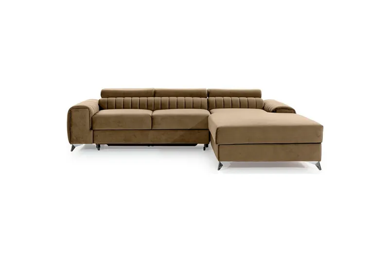 Sektionssoffa Eltap Grayson 278x205x92 cm - Nube 20, Beige, Höger — Nube 20, Beige, Höger