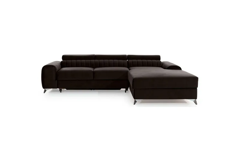 Sektionssoffa Eltap Grayson 278x205x92 cm - Nube 22, Brun, Höger — Nube 22, Brun, Höger