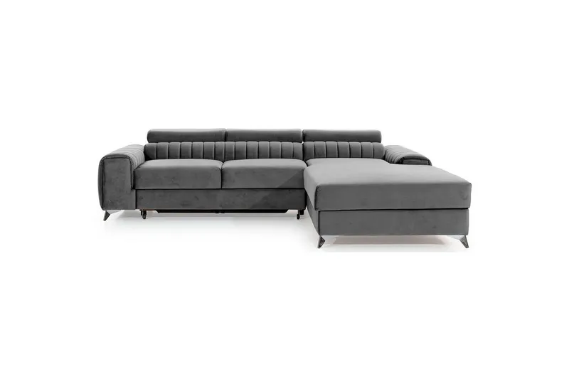 Sektionssoffa Eltap Grayson 278x205x92 cm - Nube 3, Ljusgrå, Höger — Nube 3, Ljusgrå, Höger