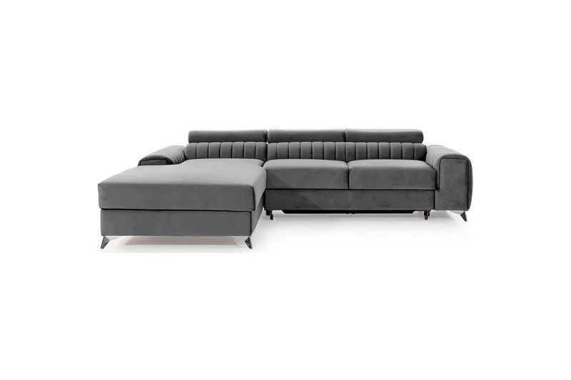 Sektionssoffa Eltap Grayson 278x205x92 cm - Nube 3, Ljusgrå, Vänster — Nube 3, Ljusgrå, Vänster