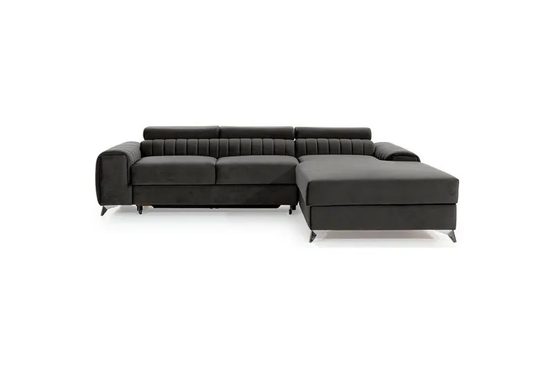 Sektionssoffa Eltap Grayson 278x205x92 cm - Nube 5, Grå, Höger — Nube 5, Grå, Höger