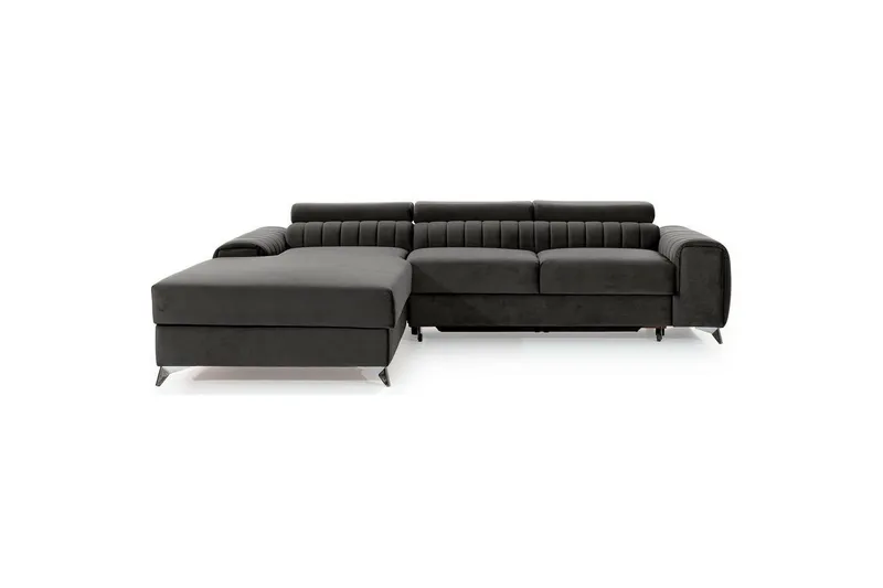 Sektionssoffa Eltap Grayson 278x205x92 cm - Nube 5, Grå, Vänster — Nube 5, Grå, Vänster