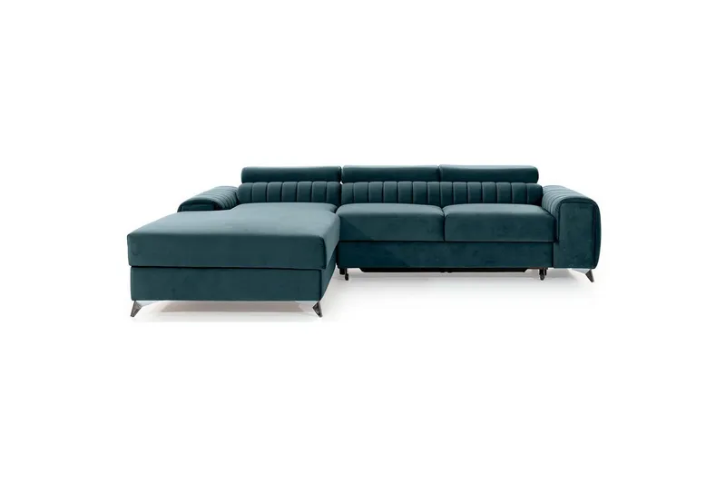 Sektionssoffa Eltap Grayson 278x205x92 cm - Velvetmat 100, Vänster — Velvetmat 100, Vänster