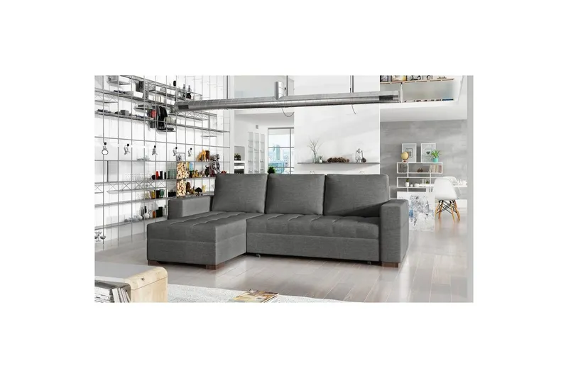 Sektionssoffa Eltap Newark 237x150x90 cm - Sawana 05, Grå — Sawana 05, Grå