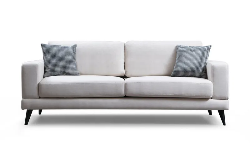 Selder 3-sits Soffa - Beige/Svart — Beige/Svart