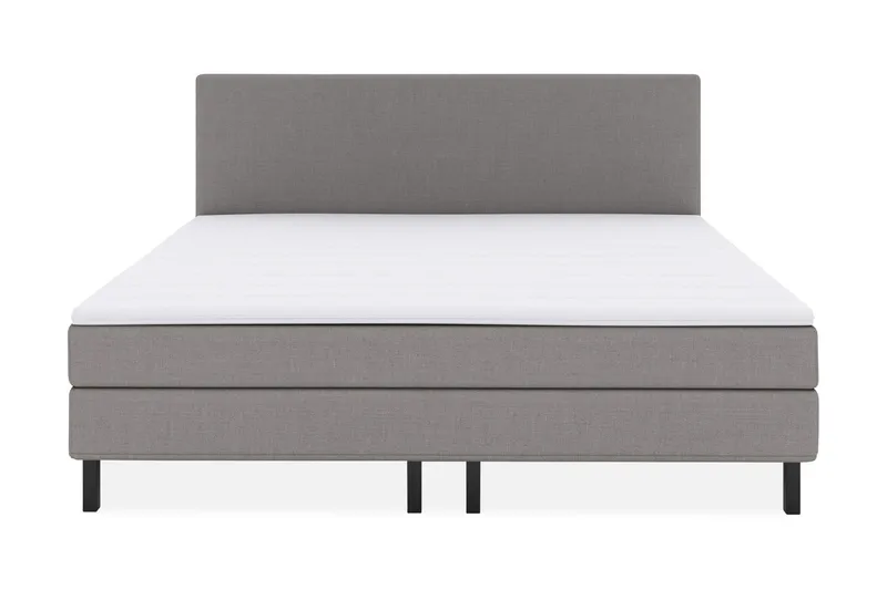 Select No 1 Komplett Sängpaket 210x210 - Ljusgrå/Svart — Ljusgrå/Svart