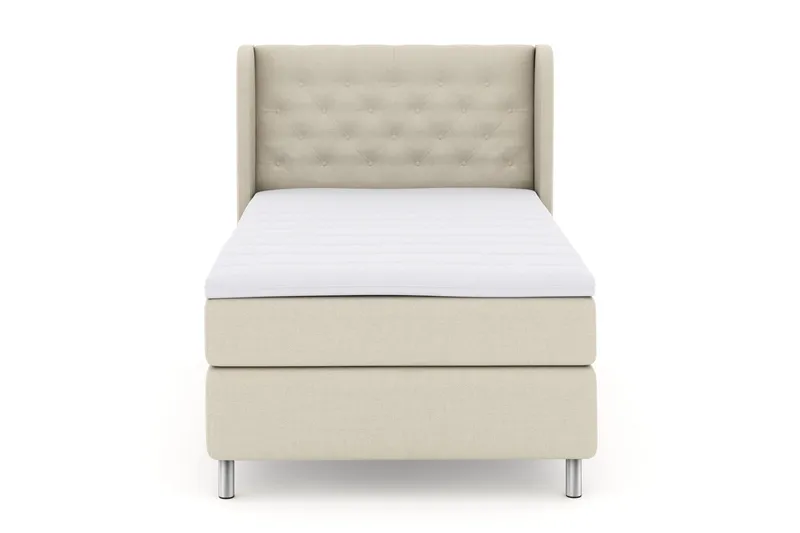 Select No 3 Komplett Sängpaket 120x200 Fast - Beige/Metall (Art.nr 247331) — Beige/Metall