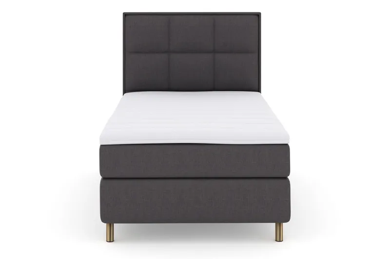 Select No 3 Komplett Sängpaket 120x200 Fast - Mörkgrå/Koppar (Art.nr 247630) — Mörkgrå/Koppar