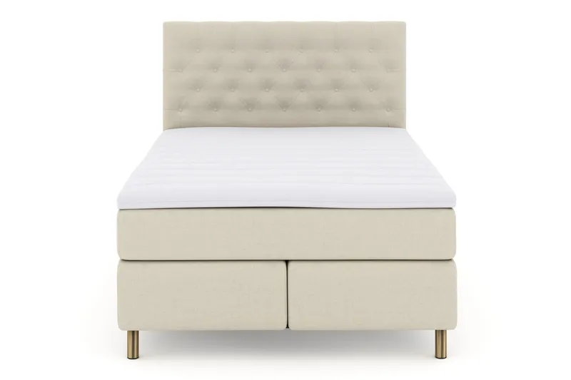 Select No 3 Komplett Sängpaket 140x200 Fast - Beige/Koppar (Art.nr 247515) — Beige/Koppar