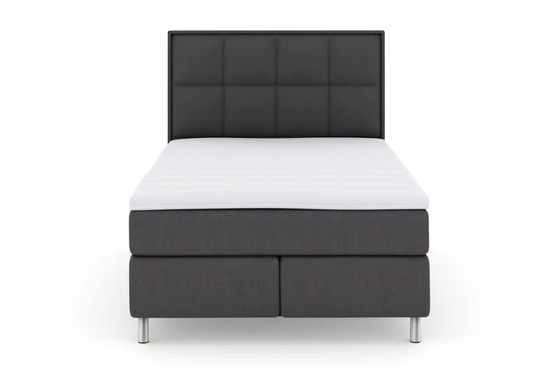 Select No 3 Komplett Sängpaket 140x200 Fast/Medium - Mörkgrå/Metall (Art.nr 247614) — Mörkgrå/Metall