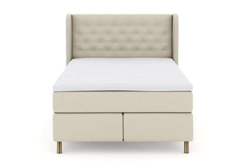 Select No 3 Komplett Sängpaket 140x200 Medium - Beige/Koppar (Art.nr 247415) — Beige/Koppar