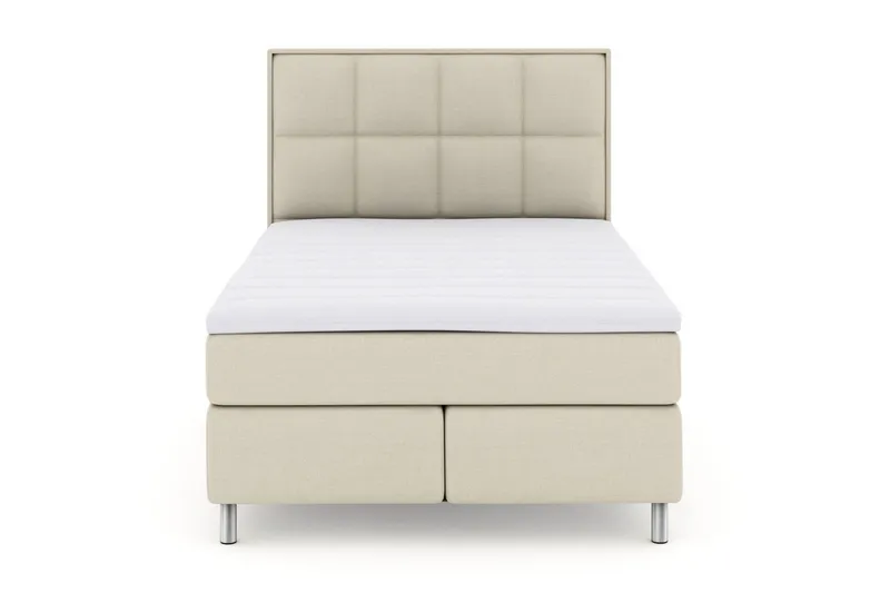 Select No 3 Komplett Sängpaket 160x200 Fast/Medium - Beige/Metall (Art.nr 247619) — Beige/Metall