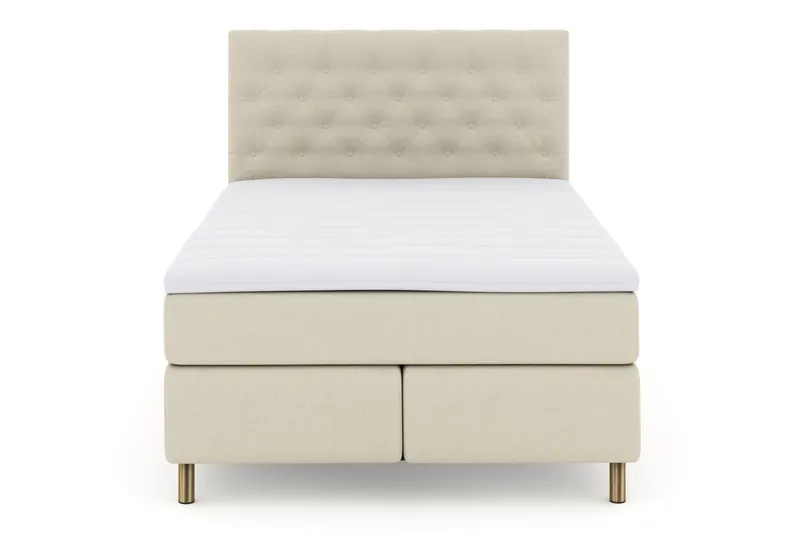 Select No 3 Komplett Sängpaket 160x200 Medium - Beige/Koppar (Art.nr 247539) — Beige/Koppar
