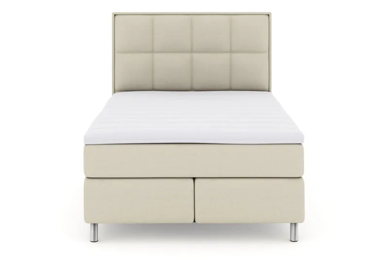 Select No 3 Komplett Sängpaket 160x200 Medium - Beige/Metall (Art.nr 247599) — Beige/Metall
