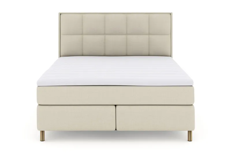 Select No 3 Komplett Sängpaket 180x200 Fast - Beige/Koppar (Art.nr 247643) — Beige/Koppar