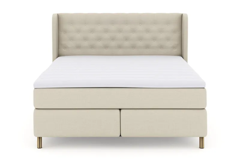 Select No 3 Komplett Sängpaket 180x200 Fast - Beige/Koppar (Art.nr 247403) — Beige/Koppar