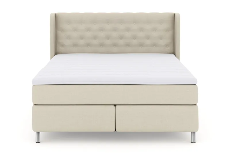 Select No 3 Komplett Sängpaket 180x200 Fast - Beige/Metall (Art.nr 247343) — Beige/Metall