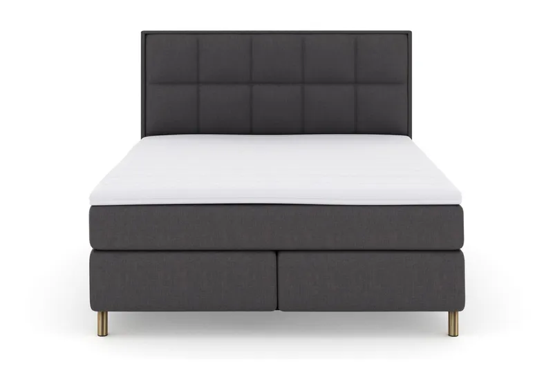 Select No 3 Komplett Sängpaket 180x200 Fast/Medium - Mörkgrå/Koppar (Art.nr 247682) — Mörkgrå/Koppar