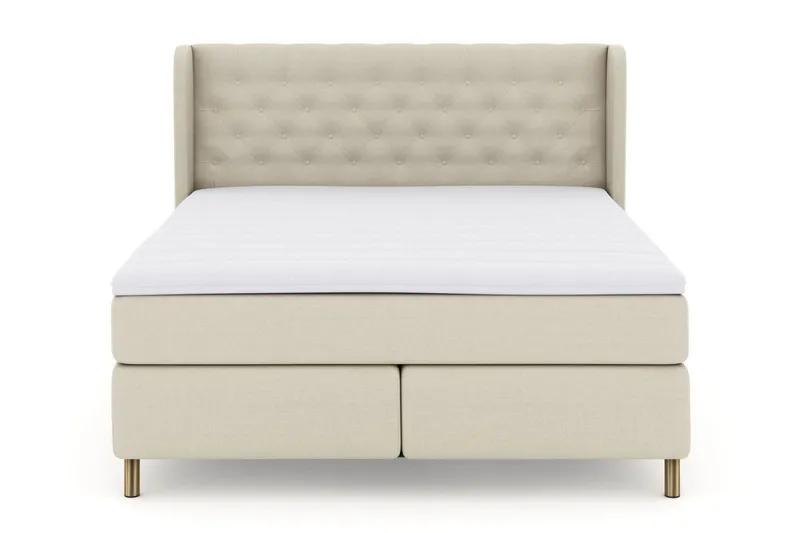 Select No 3 Komplett Sängpaket 210x210 Fast - Beige/Koppar (Art.nr 247407) — Beige/Koppar