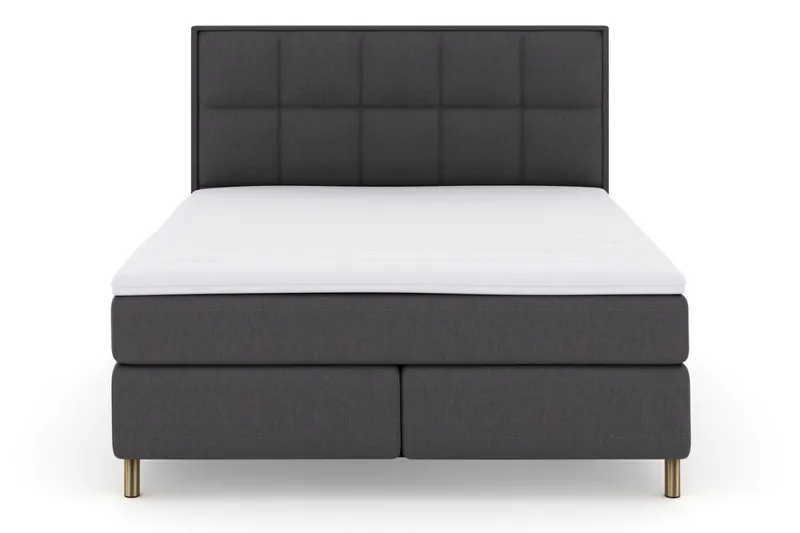 Select No 3 Komplett Sängpaket 210x210 Fast/Medium - Mörkgrå/Koppar (Art.nr 247686) — Mörkgrå/Koppar