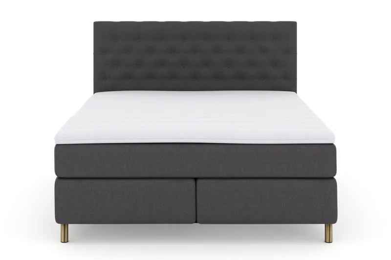 Select No 3 Komplett Sängpaket 210x210 Fast - Mörkgrå/Koppar (Art.nr 247526) — Mörkgrå/Koppar