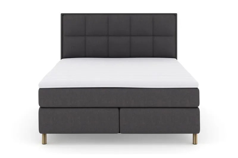 Select No 3 Komplett Sängpaket 210x210 Fast - Mörkgrå/Koppar (Art.nr 247646) — Mörkgrå/Koppar
