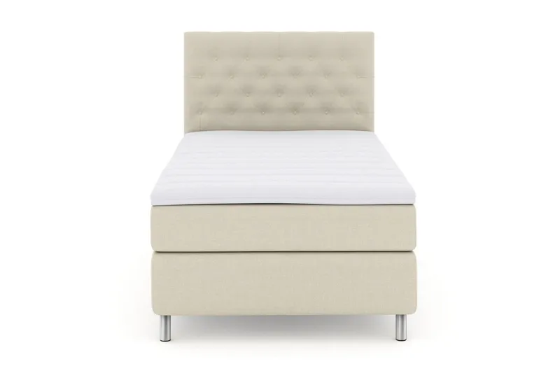 Select No 3 Kontinentalsäng 120x200 Medium - Beige/Metall — Beige/Metall