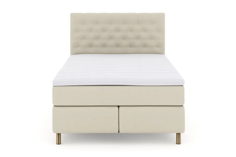 Select No 3 Kontinentalsäng 140x200 Fast - Beige/Koppar — Beige/Koppar