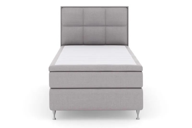 Select No 4 Komplett Sängpaket 120x200 Fast - Ljusgrå/Silver (Art.nr 248769) — Ljusgrå/Silver