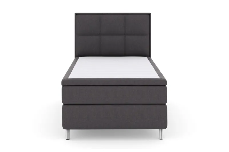 Select No 4 Komplett Sängpaket 120x200 Fast - Mörkgrå/Metall (Art.nr 249010) — Mörkgrå/Metall