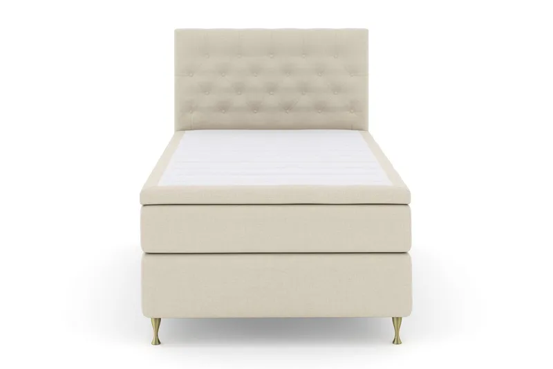 Select No 4 Komplett Sängpaket 120x200 Medium - Beige/Guld (Art.nr 248491) — Beige/Guld
