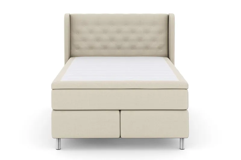 Select No 4 Komplett Sängpaket 140x200 Fast - Beige/Metall (Art.nr 248295) — Beige/Metall