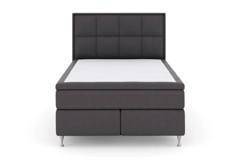 Select No 4 Komplett Sängpaket 140x200 Fast - Mörkgrå/Silver (Art.nr 248774) — Mörkgrå/Silver