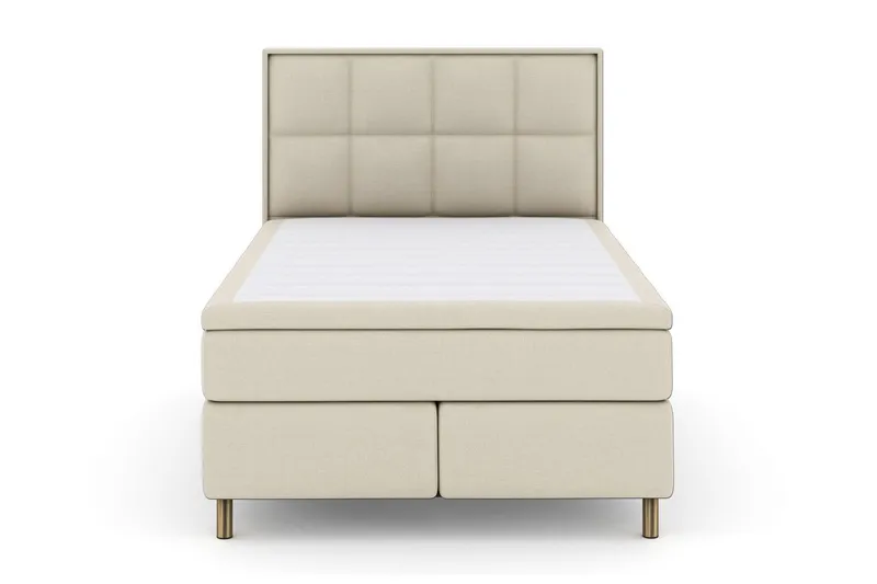 Select No 4 Komplett Sängpaket 140x200 Medium - Beige/Koppar (Art.nr 249095) — Beige/Koppar