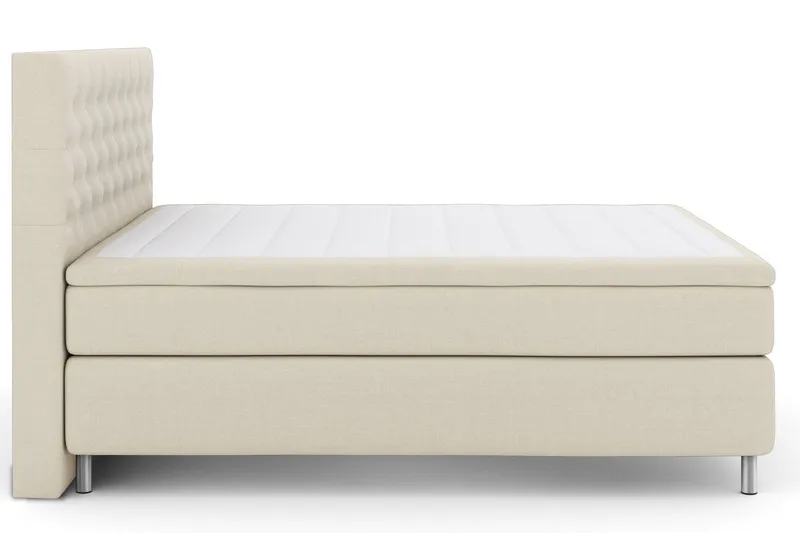 Select No 4 Komplett Sängpaket 180x200 Fast - Beige/Metall (Art.nr 248663) — Beige/Metall