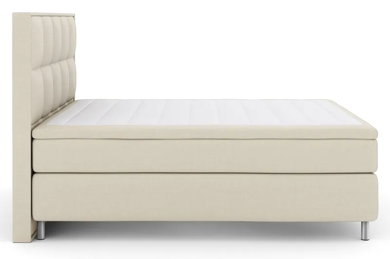 Select No 4 Komplett Sängpaket 180x200 Fast - Beige/Metall (Art.nr 249023) — Beige/Metall