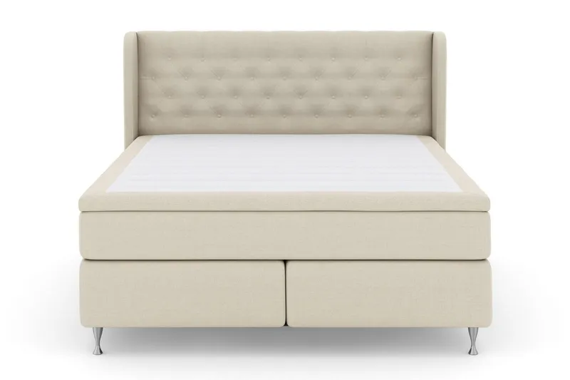 Select No 4 Komplett Sängpaket 180x200 Fast/Medium - Beige/Silver (Art.nr 248103) — Beige/Silver