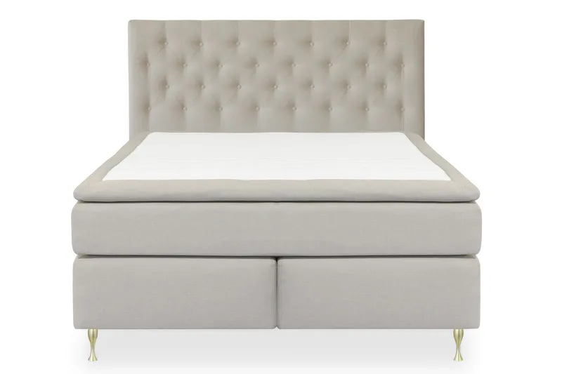 Select No 4 Kontinentalsäng 180x200 Fast - Beige/Guld — Beige/Guld