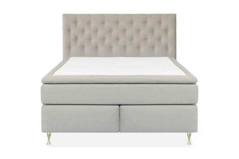 Select No 4 Kontinentalsäng 180x200 Fast/Medium - Beige/Guld — Beige/Guld